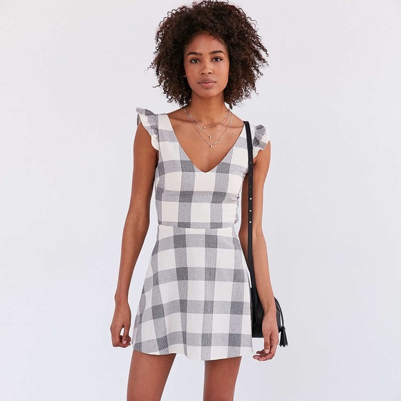 Native Youth Gingham Mini Dress - Picture 3 of 4